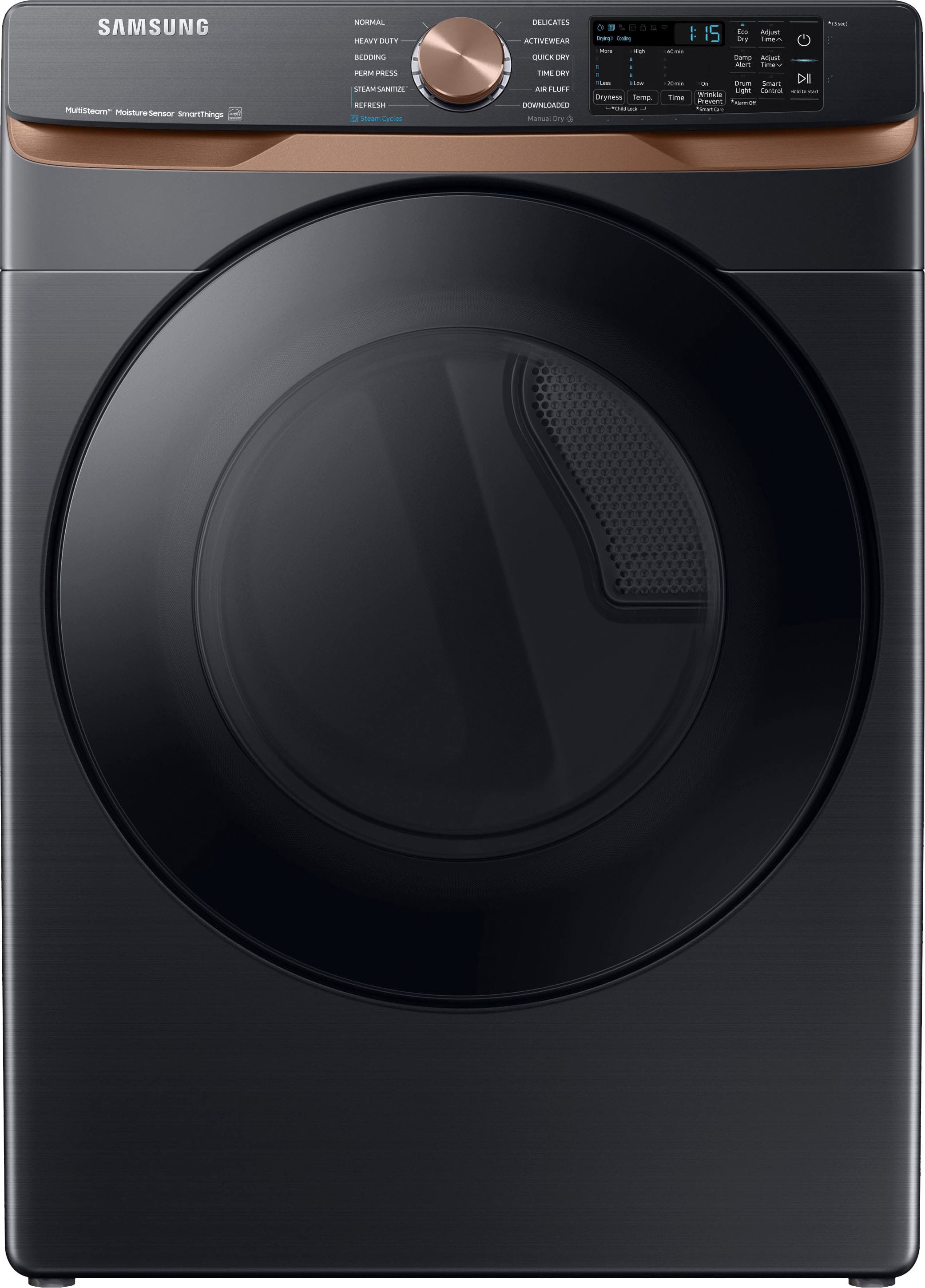Samsung DVG50BG8300V Gas Smart Dryer Black Stainless Steel WiFi Energy Star