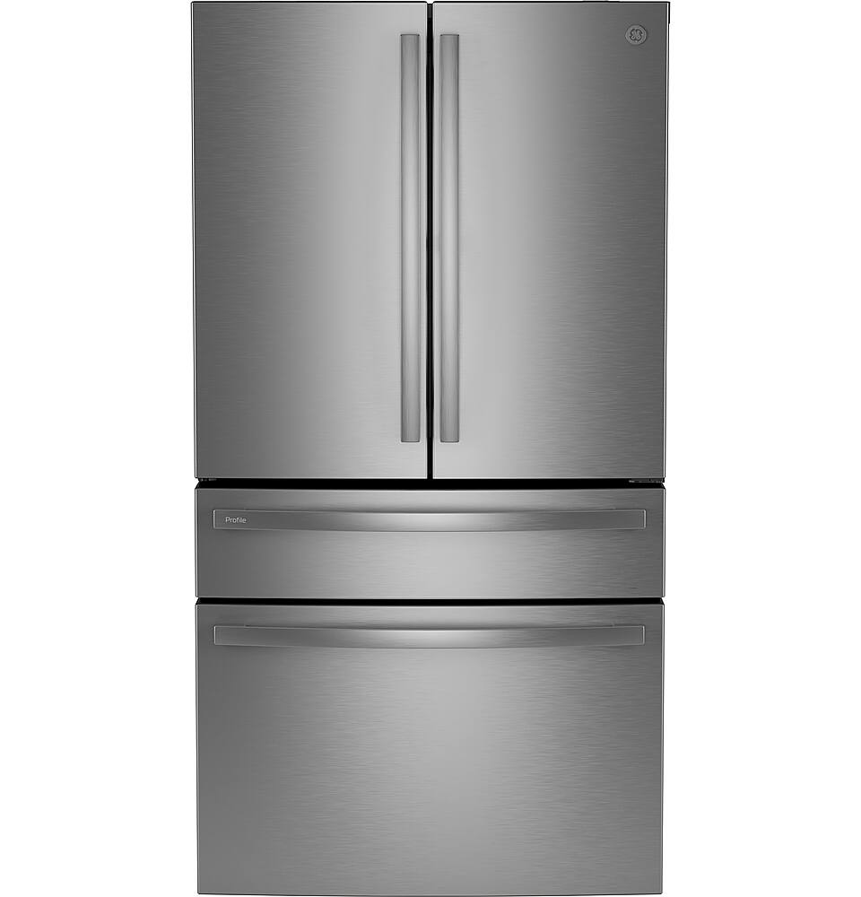 GE PGD29BYTBFS 4 Door French Door Refrigerator Black Stainless Steel