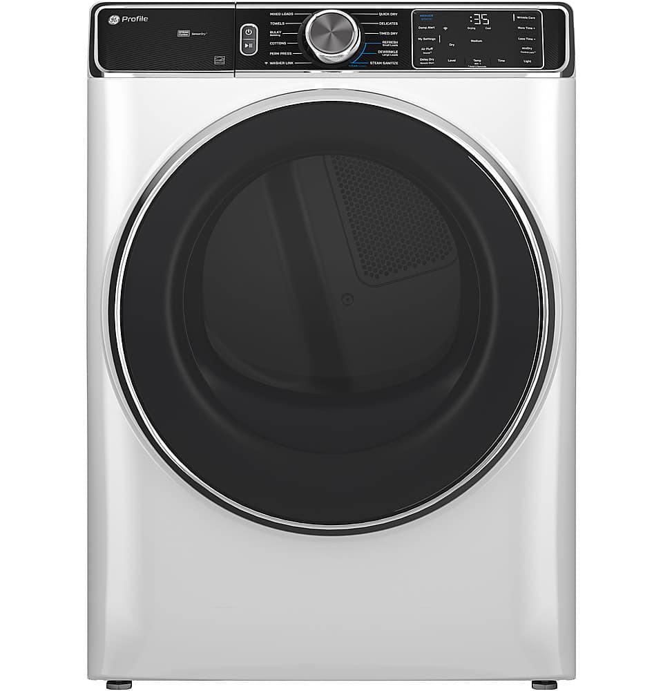 GE Profile PFD87ESSVWW Front Load Electric Smart Dryer White Premium