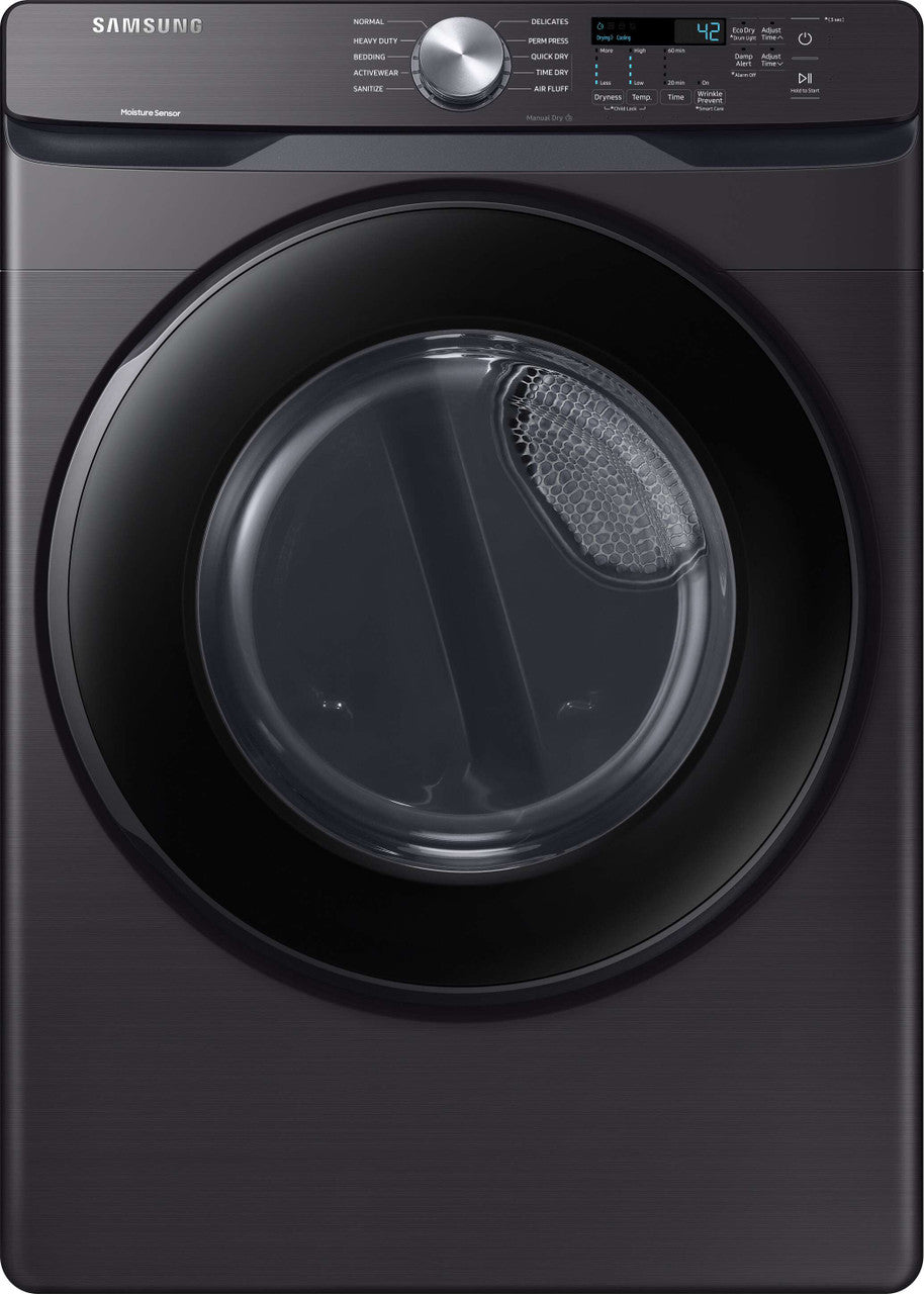 Samsung DVE45T6000V Electric Dryer (Temporary Stock Photo) - Scratch & Dent Open Box | Black Stainless Steel - Detroit