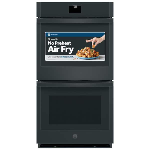 GE JKD5000DVBB 27 inch black smart built-in double wall oven available as a new scratch-and-dent deal at Deals Depot in Detroit