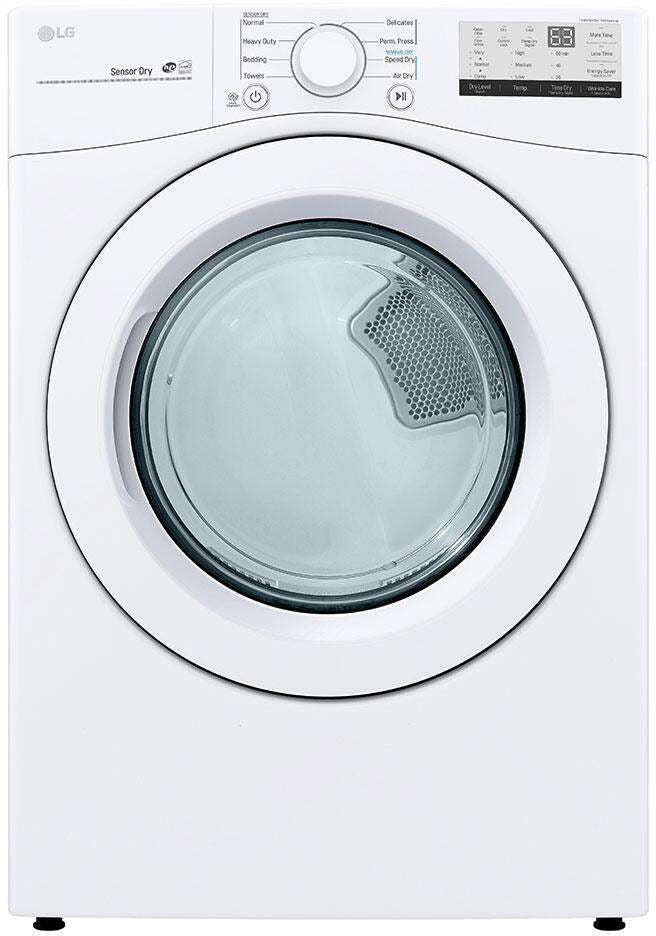 LG DLE3400W Electric Dryer (Temporary Stock Photo) - Scratch & Dent Open Box | Large Capacity - Detroit