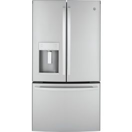 GE Appliances GYE22GYNJFS Counter-Depth French Door Refrigerator (Temporary Stock Photo) - Scratch & Dent Open Box | Smart Refrigerator - Detroit