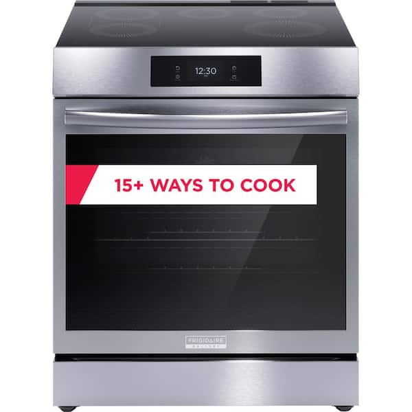 Frigidaire Gallery GCFI3060BF 30 inch stainless steel induction range available as a new scratch-and-dent deal at Deals Depot in Detroit