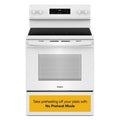 Whirlpool WFES3030RW 30 inch white freestanding electric range available as a new scratch-and-dent deal at Deals Depot in Detroit